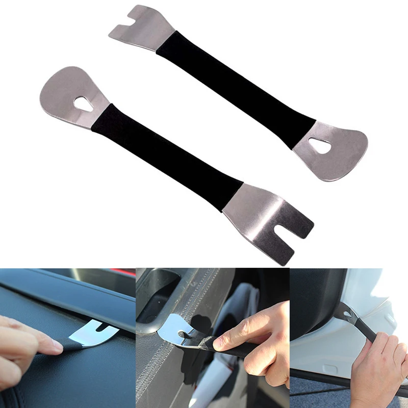 CarTrimRemovalToolStainlessSteelDurableTwoendTrimRemoval
