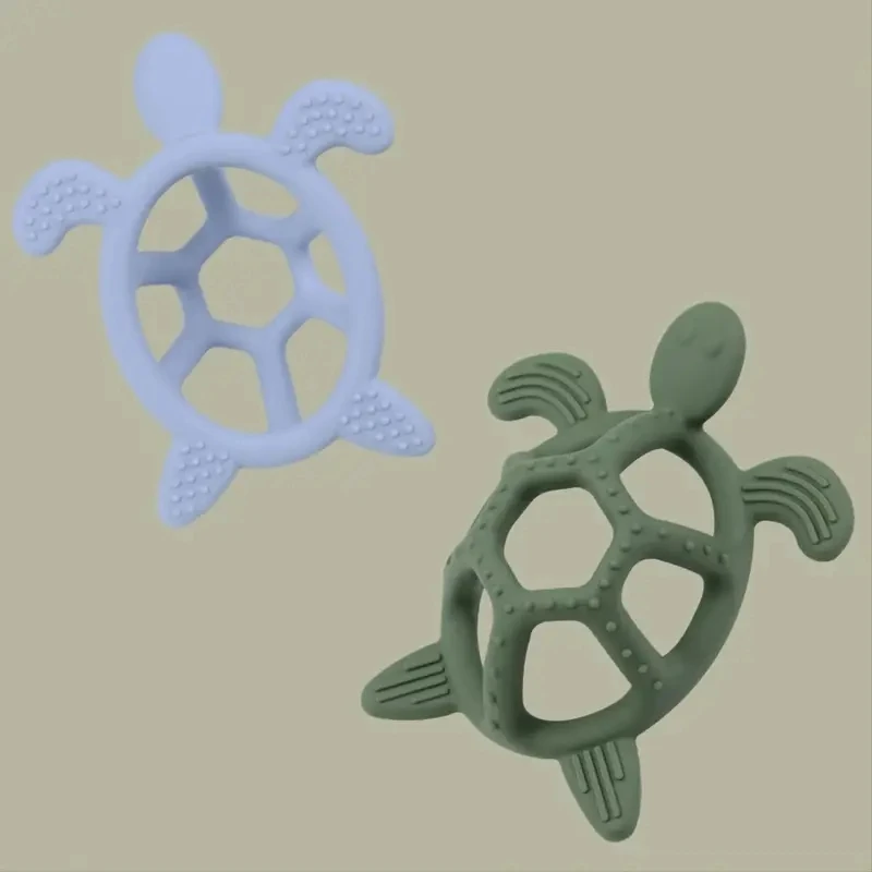 Baby Teething Toys, Turtle Infant Chew Toys, Silicone, BPA Free, BPA Free, 3M + Baby Teething Relief 3