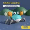 Dancing Crab Escape Crabs Baby Crawling Crab Musical Dancing Moving Toy Run Away Toy for Babies Crawling Interactive Toys 3
