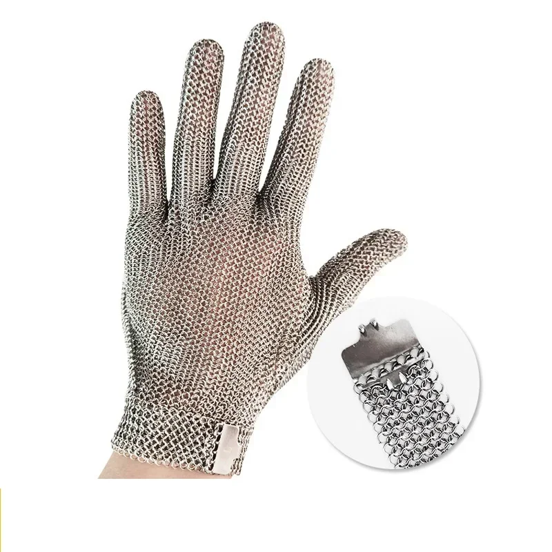 1PCS Stainless Steel Ring Mesh Gloves Anti Cut Knife Resistant