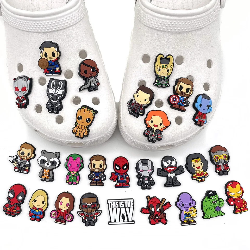 crocs jibbitz marvel