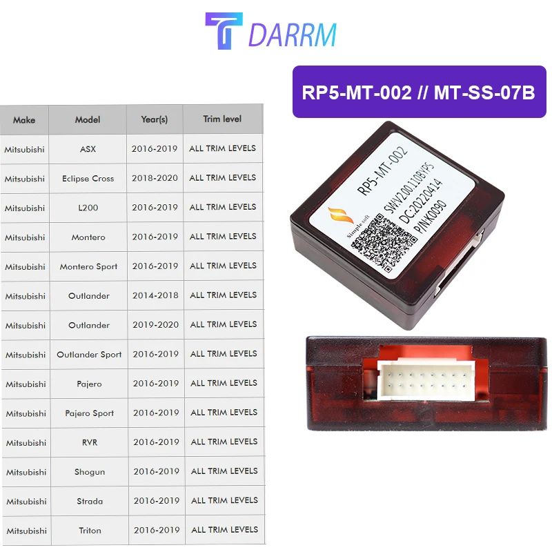 Car Radio Canbus Box For Mitsubishi PAJERO SPORT TRITON ASX