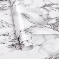 PVC Thickened Waterproof And Oil-proof Marble Wallpaper Self-adhesive Sticker Bathroom Cabinet Cooktop Desktop Decorative Film 2