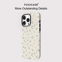 Magnetic For Magsafe Wireless Charge Case For iPhone 13 12 11 14 Plus 15 Pro 16 Pro Max Acrylic Fashion Little Flower Cover - Image 5