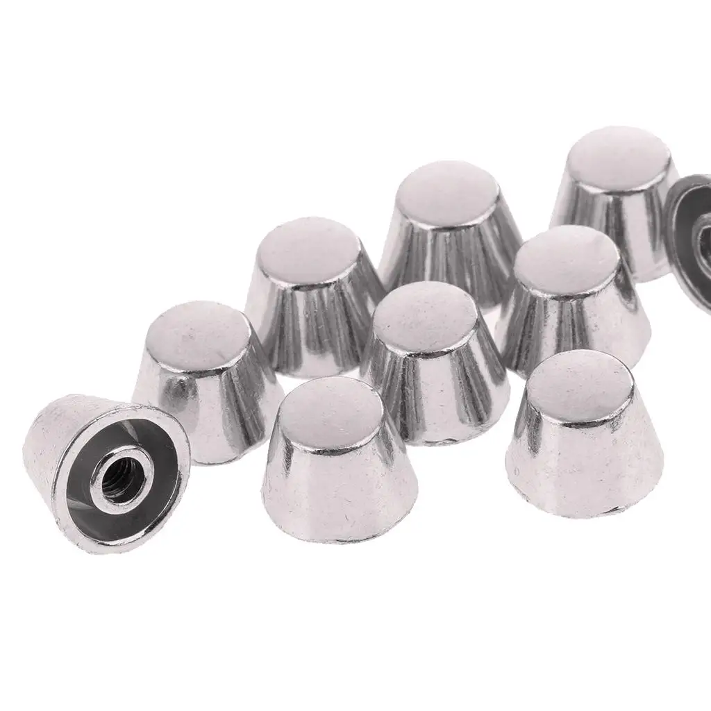 10pcs Bucket Shape Rivets Studs Spikes for Leather Craft Bag DIY Crafts 10mm