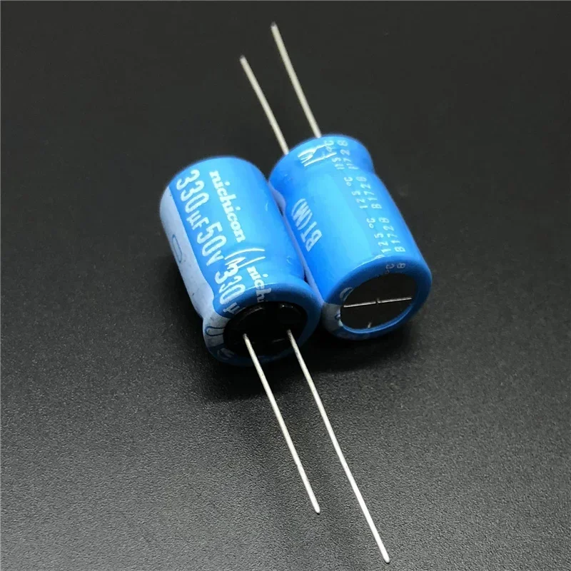 10 Pzas Capacitor Electrolítico 50v 330 Uf
