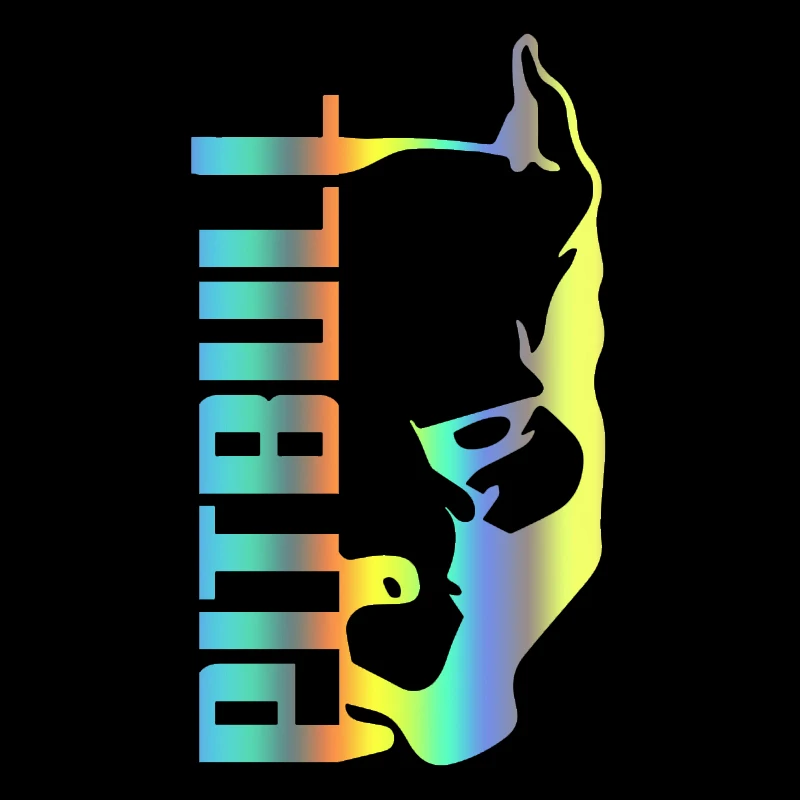 

30526# Various Sizes Car Sticker Pitbull Waterproof Vinyl Decal on Rear Bumper Window No Background