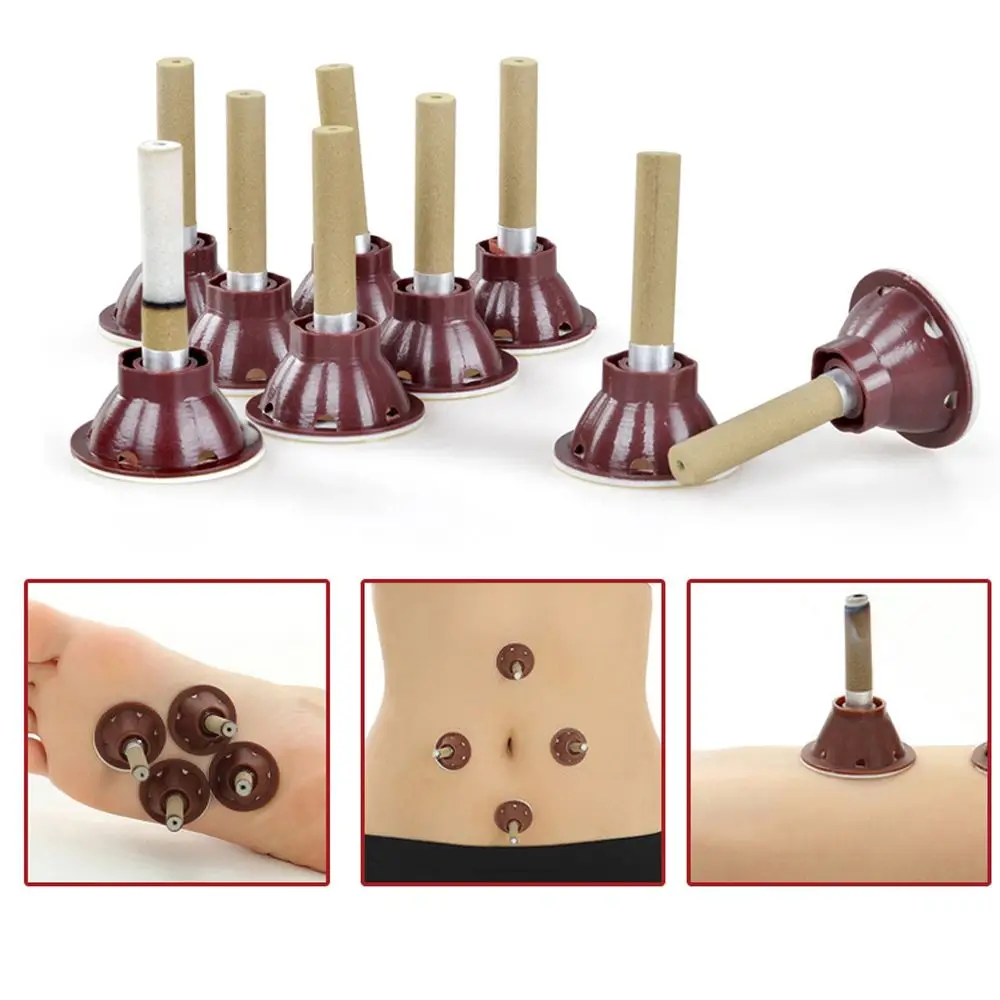 Mini Smokeless Roll Acupuncture Points Device Mugwort Moxibustion Tube Moxa Stick Moxa Candle Massage Tool