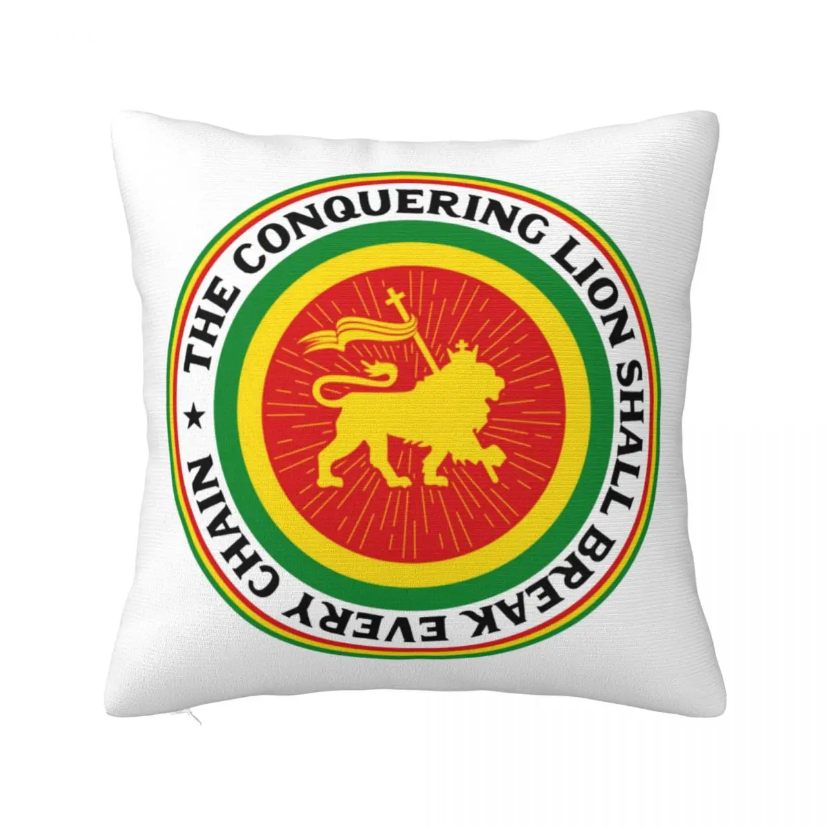 

Decorative Pillowcase Rastafari Lion Of Judah Rasta Merch Home Jamaica Flags Pillow Case Cover Square Style Multiple Sizes