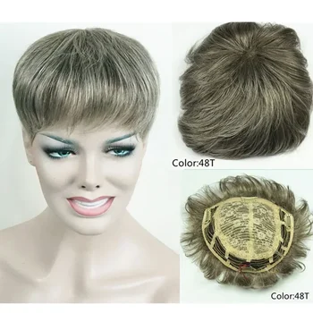 StrongBeauty Toupee Extension per capelli sintetici da donna, parrucchino corto, extension per capelli, scelta di colori