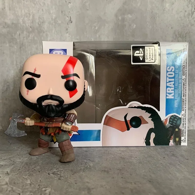 thumbnail image 4 of FUNKO POP Juego God Of War KRATOS #154 #25 #269 Figura de acción Colección Modelo Juguetes para niños Regalos de cumpleaños, 4 of 5