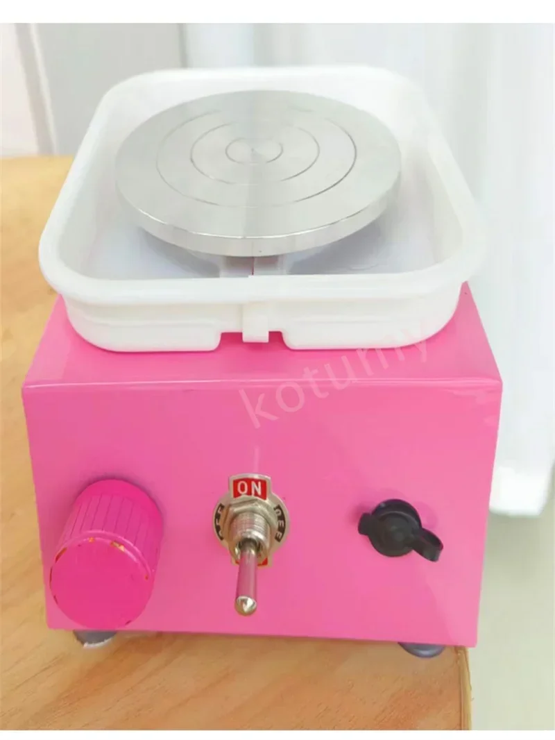 60W Electric Pottery Wheel Machine With Detachable ABS Basin 15CM Plate For Ceramic Working Clay Crafts DIY Tools