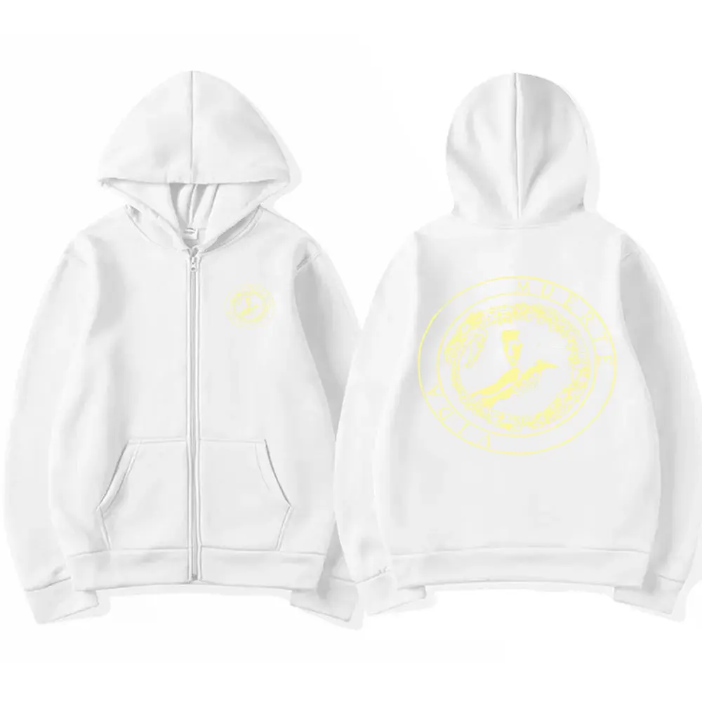 Canserbero Vida All We Need Is Love Graphic Zipper Hoodie Men Gothic Rock Zip Up Jacket Streetwear Male Hip Hop Vintage Hoodies