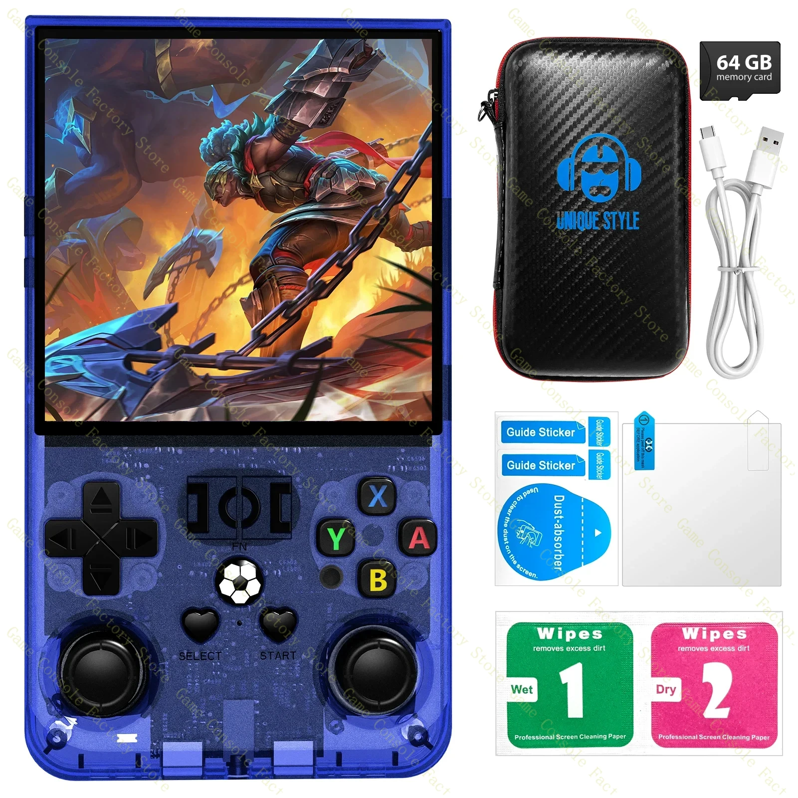 Console de jeu portable R36MAX rétro, console de jeu rétro avec écran IPS de 4,0 pouces, carte TF de 128 Go, plus de 30 émulateurs grand public, plus de 22 000 jeux Console de jeu portable R36MAX rétro, console de jeu rétro avec écran IPS de 4,0 pouces, carte TF de 128 Go, plus de 30 émulateurs grand public, plus de 22 000 jeux