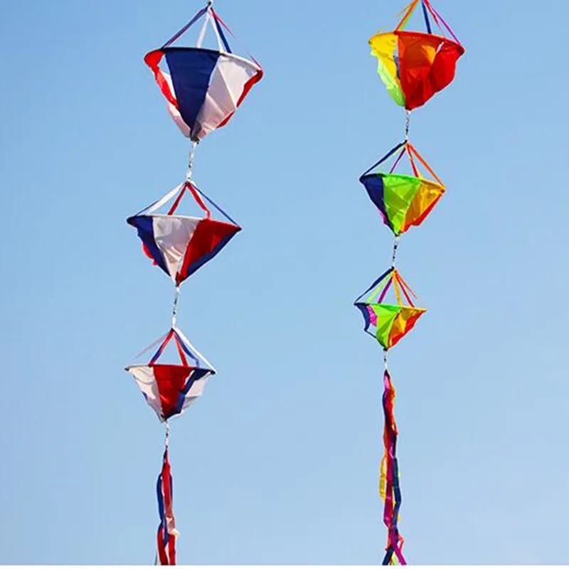 free shipping 3d kite windsocks kite tails flying outdoor games kite accessories kitesurfing equipment kite flying with string