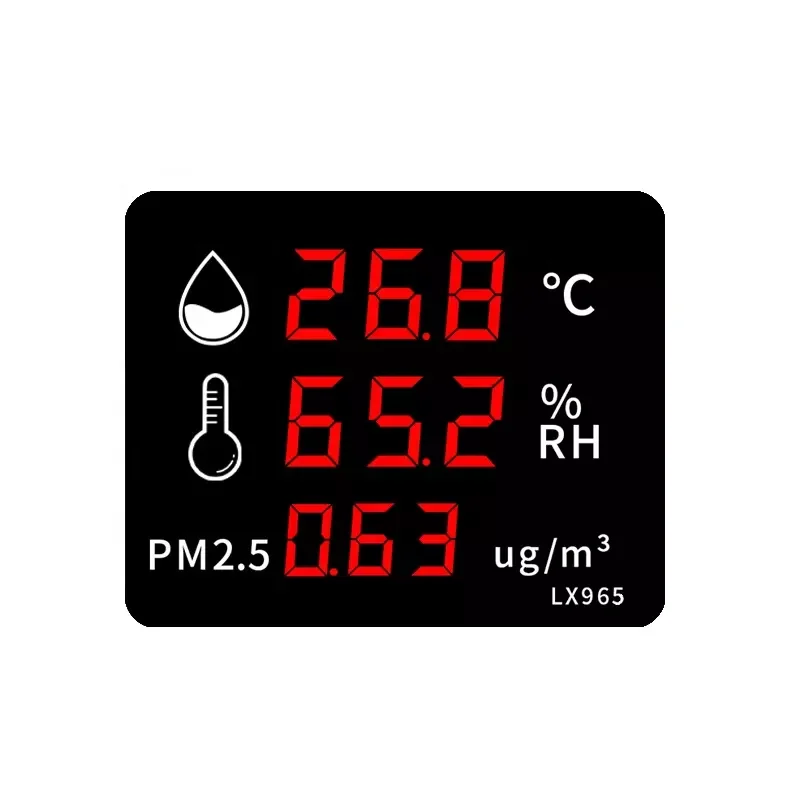 

Wholesale Indoor Outdoor Digital pm2.5 Thermometer Hygrometer Temperature Humidity Meter