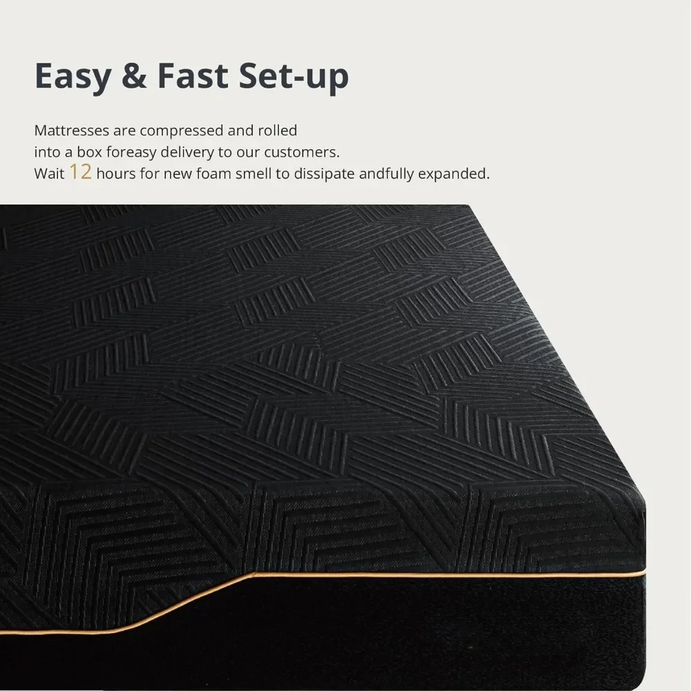 14 Inch King Size Memory Foam Mattress for Back Pain, Cooling Gel Mattress Bed in a Box, Made in USA, CertiPUR-US Certified 6
