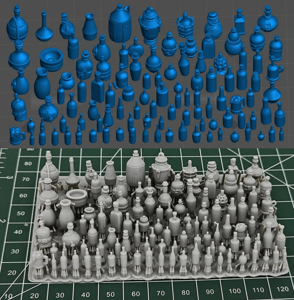 Fantasy Scene 3D Printed Resin DIY Accessories for Model Crafting and Hobby Building