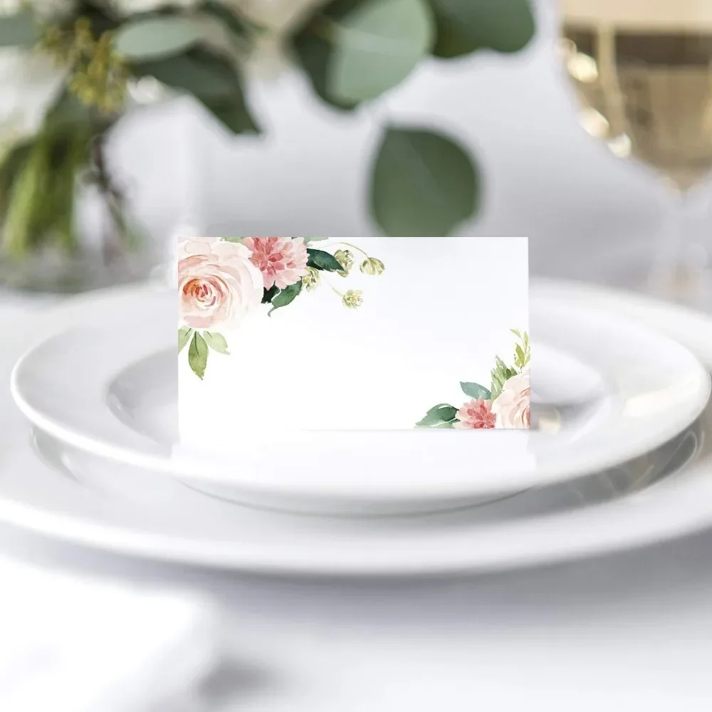 Wedding Seating Number Card Name Place Cards Christmas Birthday Party Greeting Table Card 30/60/120pcs