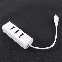 USB 2.0 Universal Micro USB 4 Ports OTG Hub Converter Charging Cable Adapter Extension Cable - Image 2