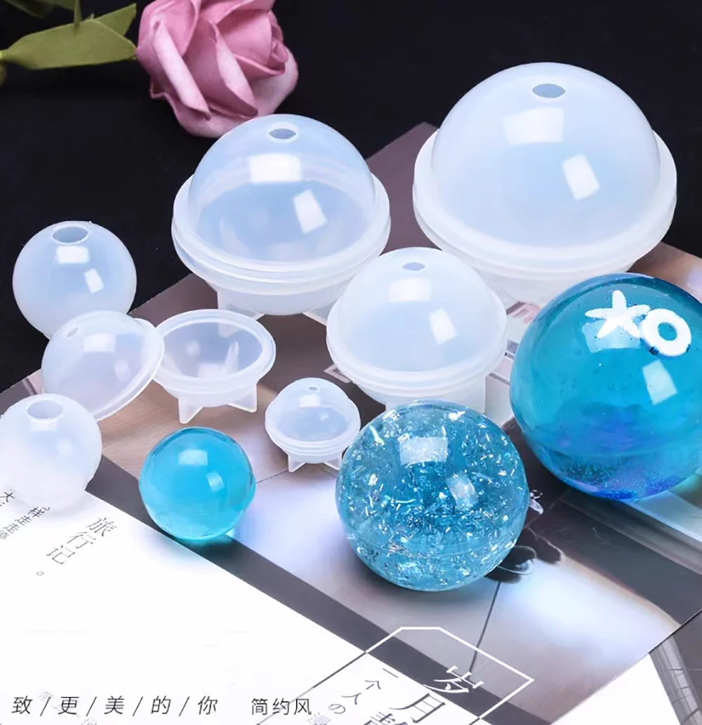 1 Piece Crystal Dropper Mold Silicone Epoxy Resin AB Adhesive Handmade DIY Material Insect Specimen Square and Circular silicone mold