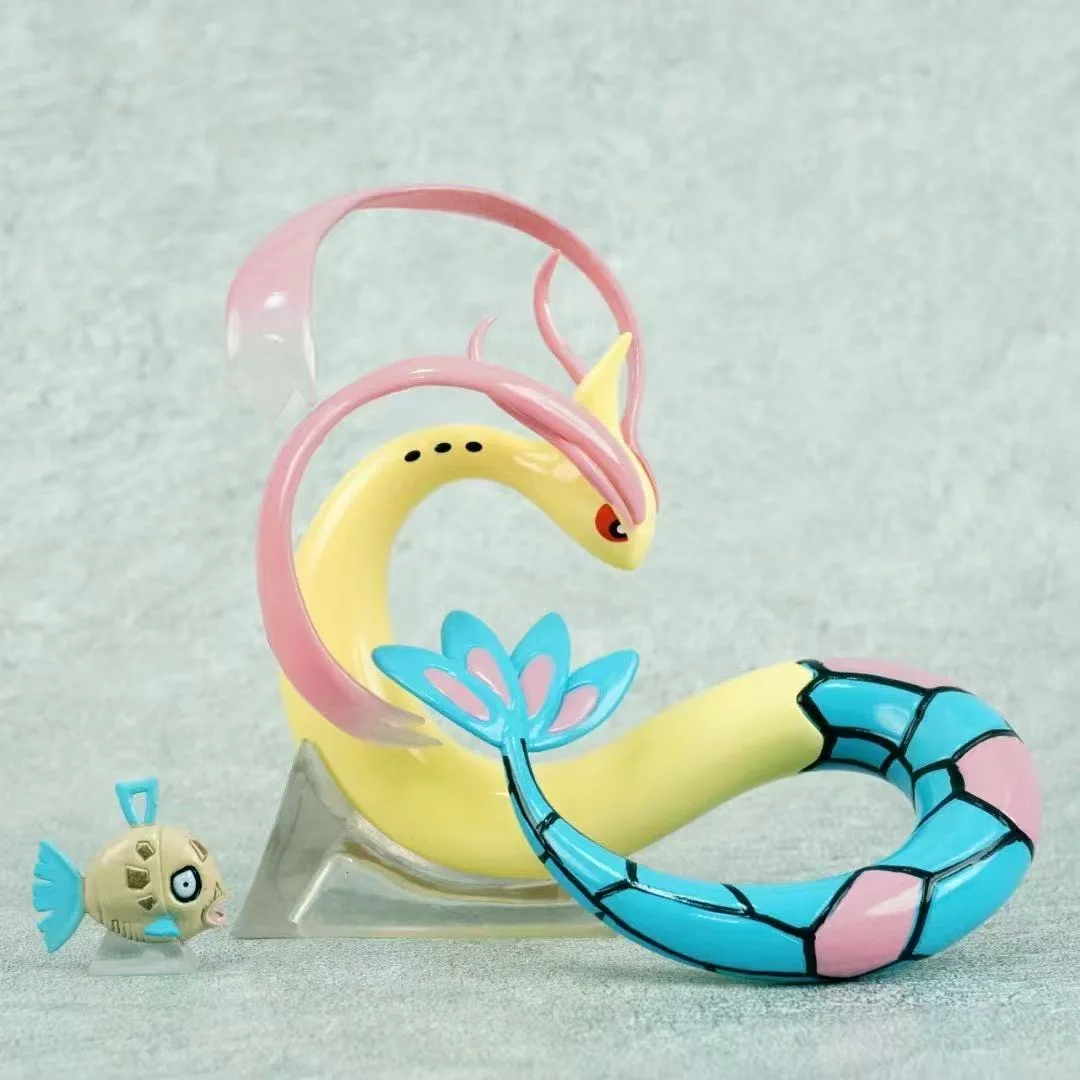 3-12cm Anime Pokemon Figur Milotic Evolutionäre Kombination Actionfiguren PVC Sammlermodell Spielzeug für Geschenke