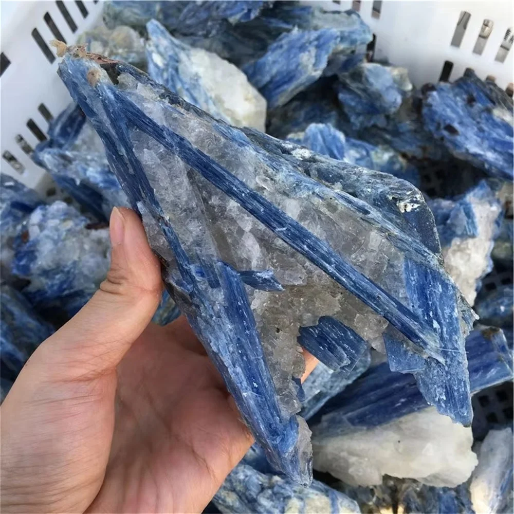 Natural Blue Bulk Rough Kyanite High Quality  Mineral Specimen Energy Stone Healing Kyanite Crystals Gifts Home Decorations 2
