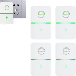 Energy Efficient Intelligent Power Saver with Flame Retardant Design - EU Plug (4pack)