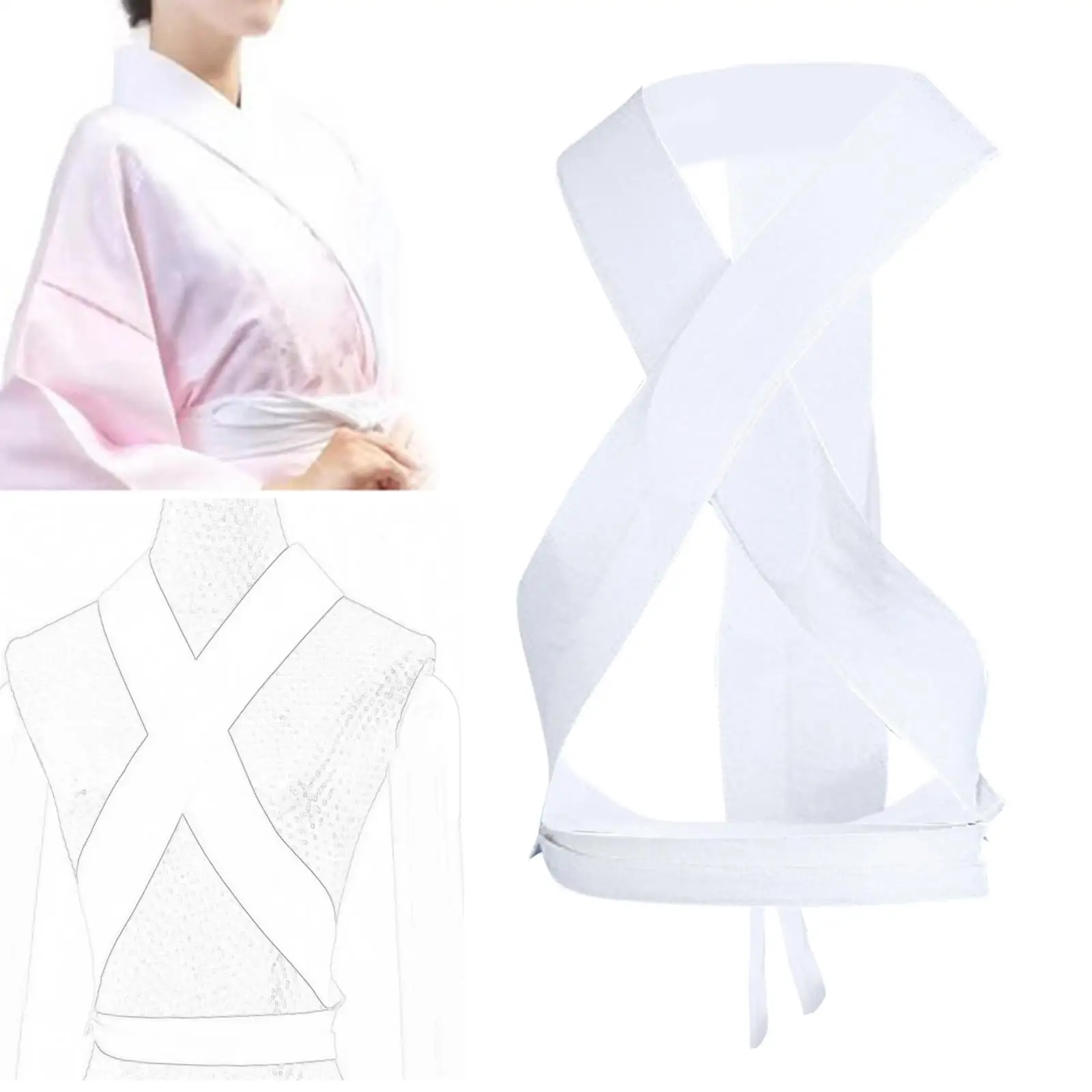 Japanese Kimono Collar Kimono Obi Belt Durable for Wedding Banquet Ceremony 3