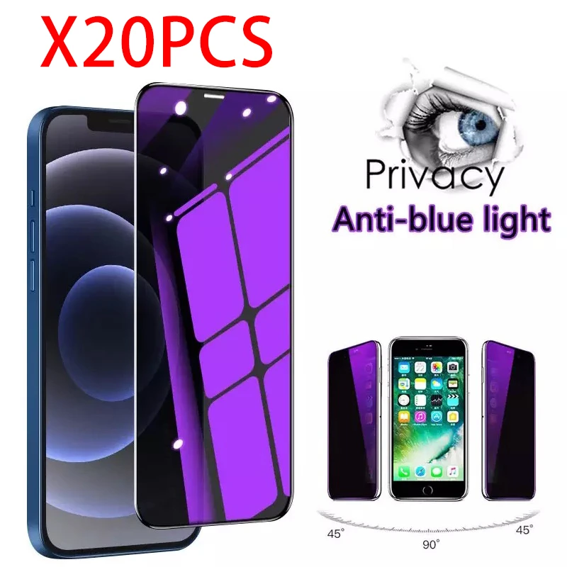 Anti Blue Light Screen Protector For Iphone 14 13 12 Pro Max Anti spy
