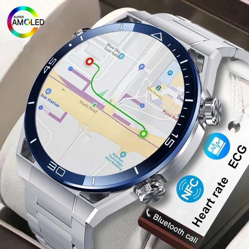 

2023 NFC ECG+PPG Bluetooth Call Smartwatch Compass Tracker Motion Bracelet Fitness For Android Watches Ultimate Smart Watch Men