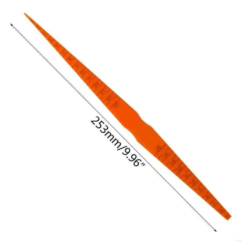 Taper Gauges Tool Panel Clearance Alignment Gauges Car Vehicle Measuring Tool Taper Feeler Measuring Tool, Orange