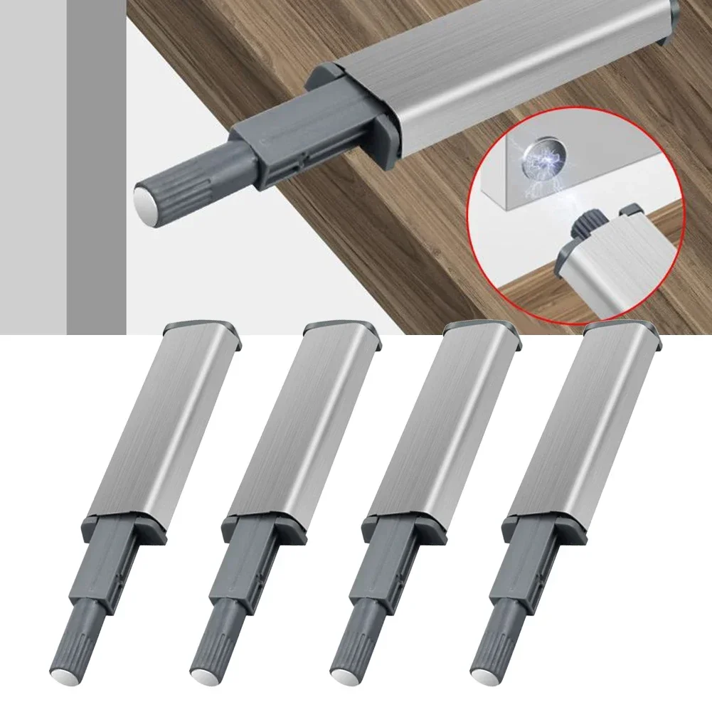 4pcs Cabinet Latch Push To Open Cabinet Hardware For Door Drawer Home Furniture Magnetic Release Touch Push Latches