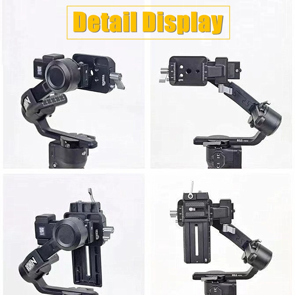 Support vertical pour caméra en alliage d'aluminium - Montage vertical pour gimbal