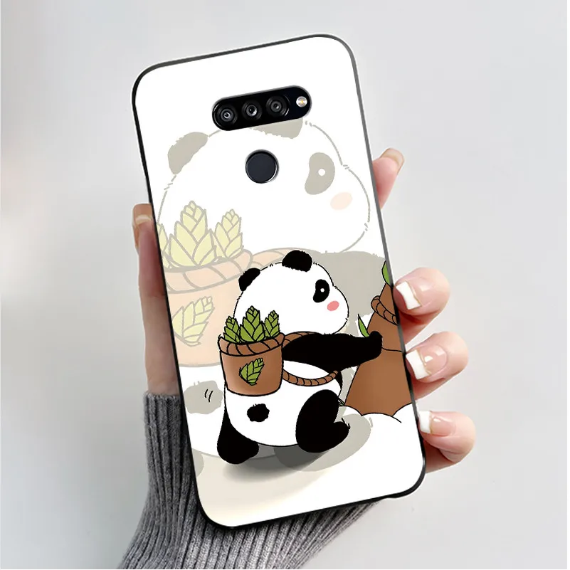 Fashionable Black Silicone Bumper Cover with Butterfly Flower Design - Soft Phone Case