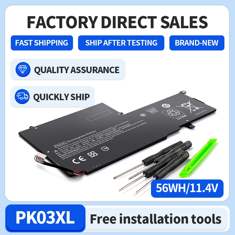 

Somi PK03XL Laptop Battery for HP Spectre Pro X360 G1 G2 13 TPN-Q157 HSTNN-DB6S 788237-2C1 788237-2C2 6789116-005