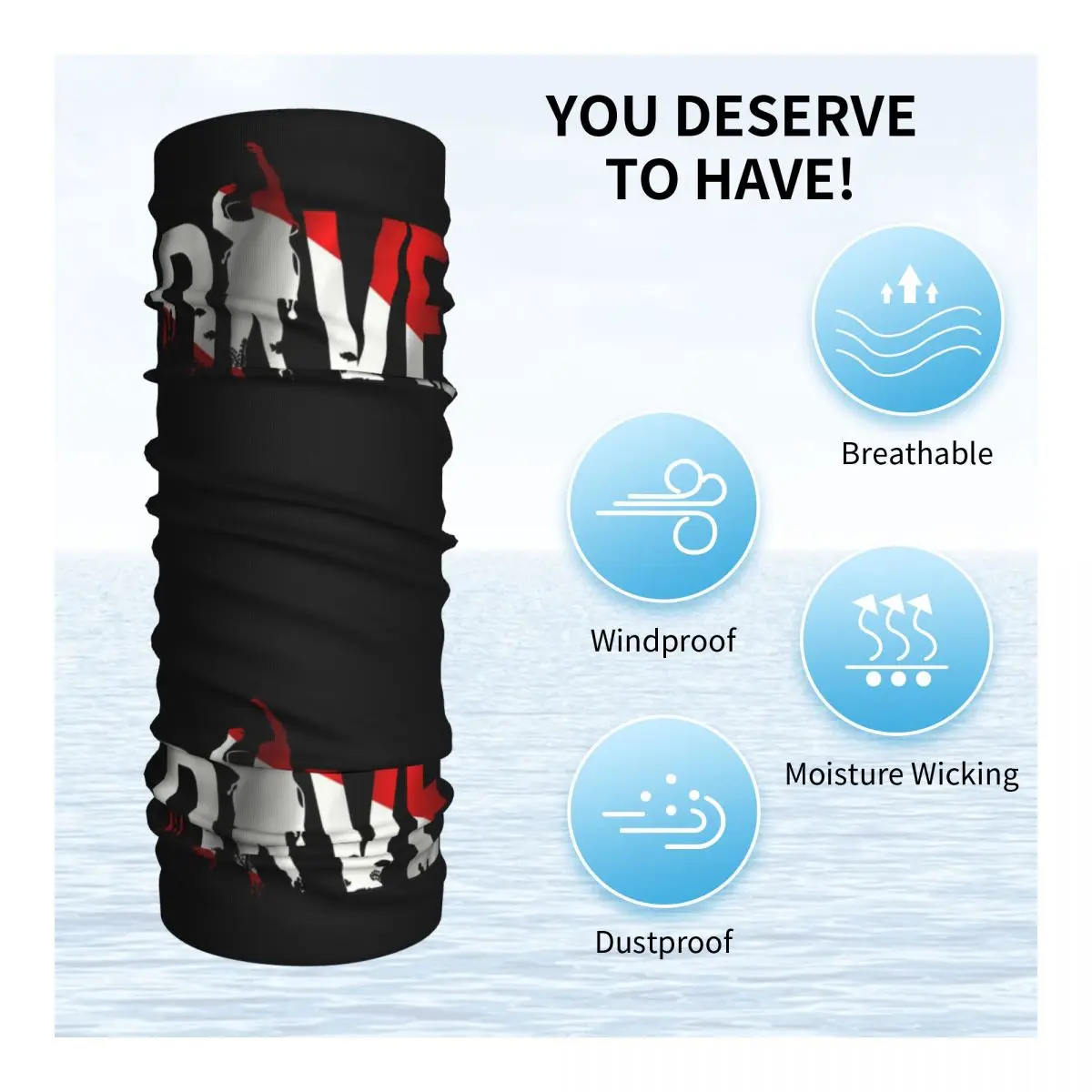 Scuba Diving And Snorkelling Sports Bandana Winter Neck Warmer Men Wrap Face Scarf Ski DIVE Scuba Diver Gaiter Headband