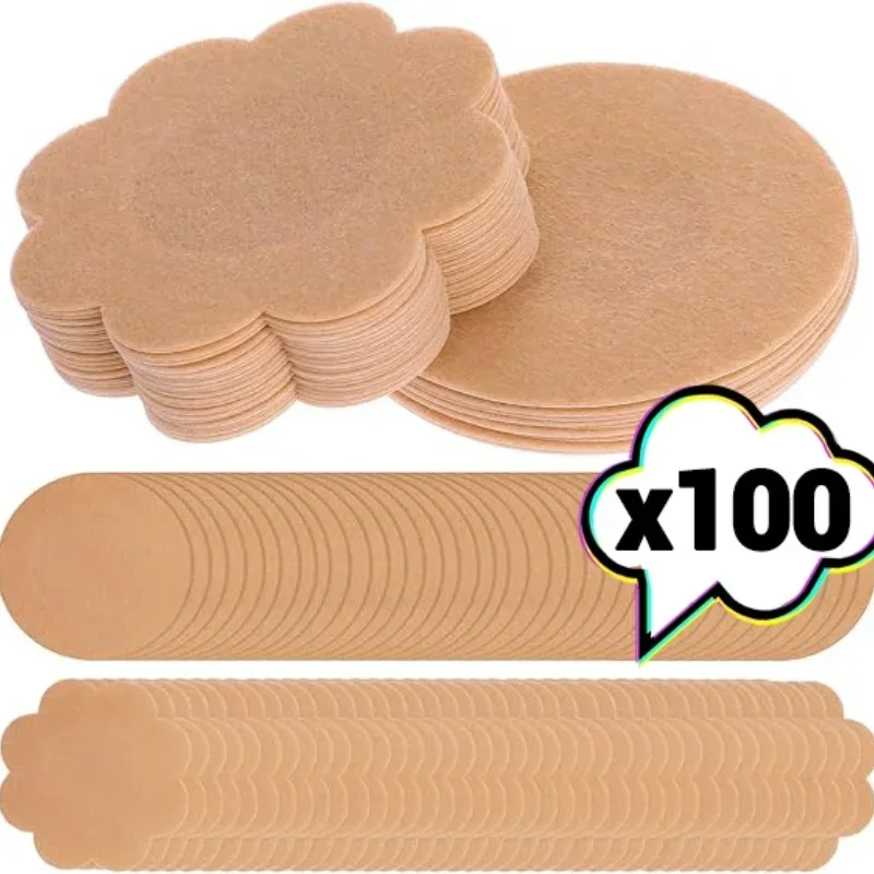 10/100pcs Women Breast Nipple Covers Self Adhesive Lift Up Invisible Bra Sticky Shield Pad