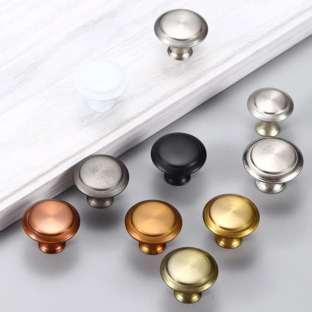 Round Shape Cabinet Pulls Antique Pull Handles Retro Drawer Knob Wardrobe Pulls Door Furniture Handle Hardware Fittings 2PCS furniture knobs