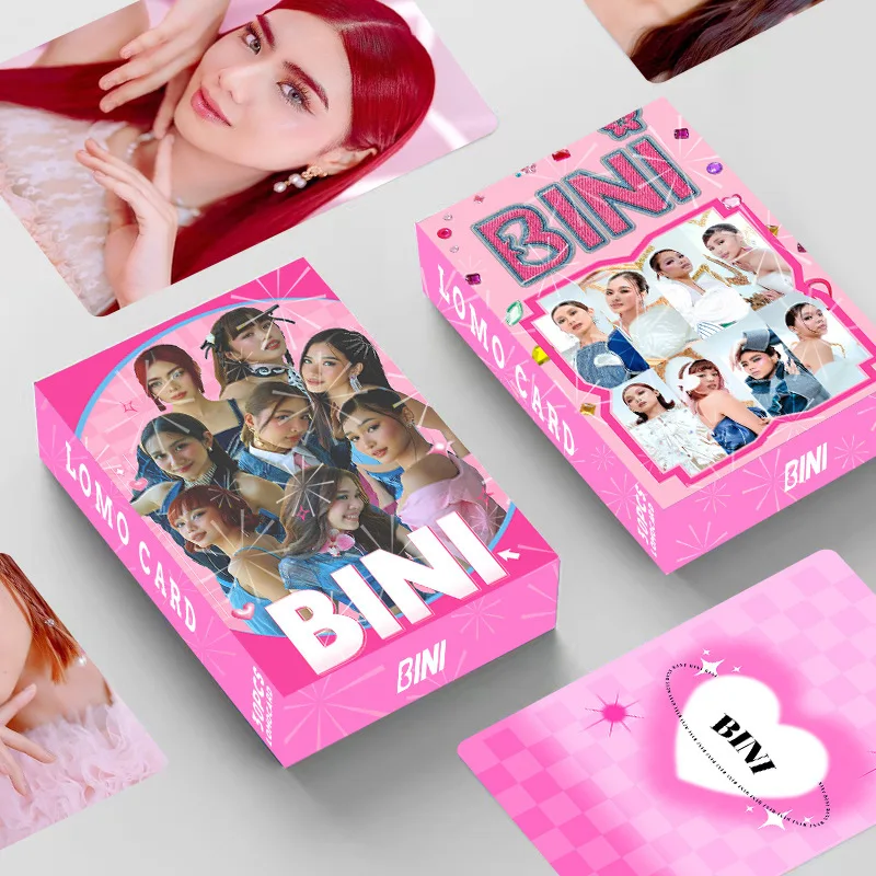 Girl Group BINI Lomo Card Aiah Mikha Colet Philippine Star Mini Postcard HD Photo Card Cosplay Gift 30 Pcs/Set