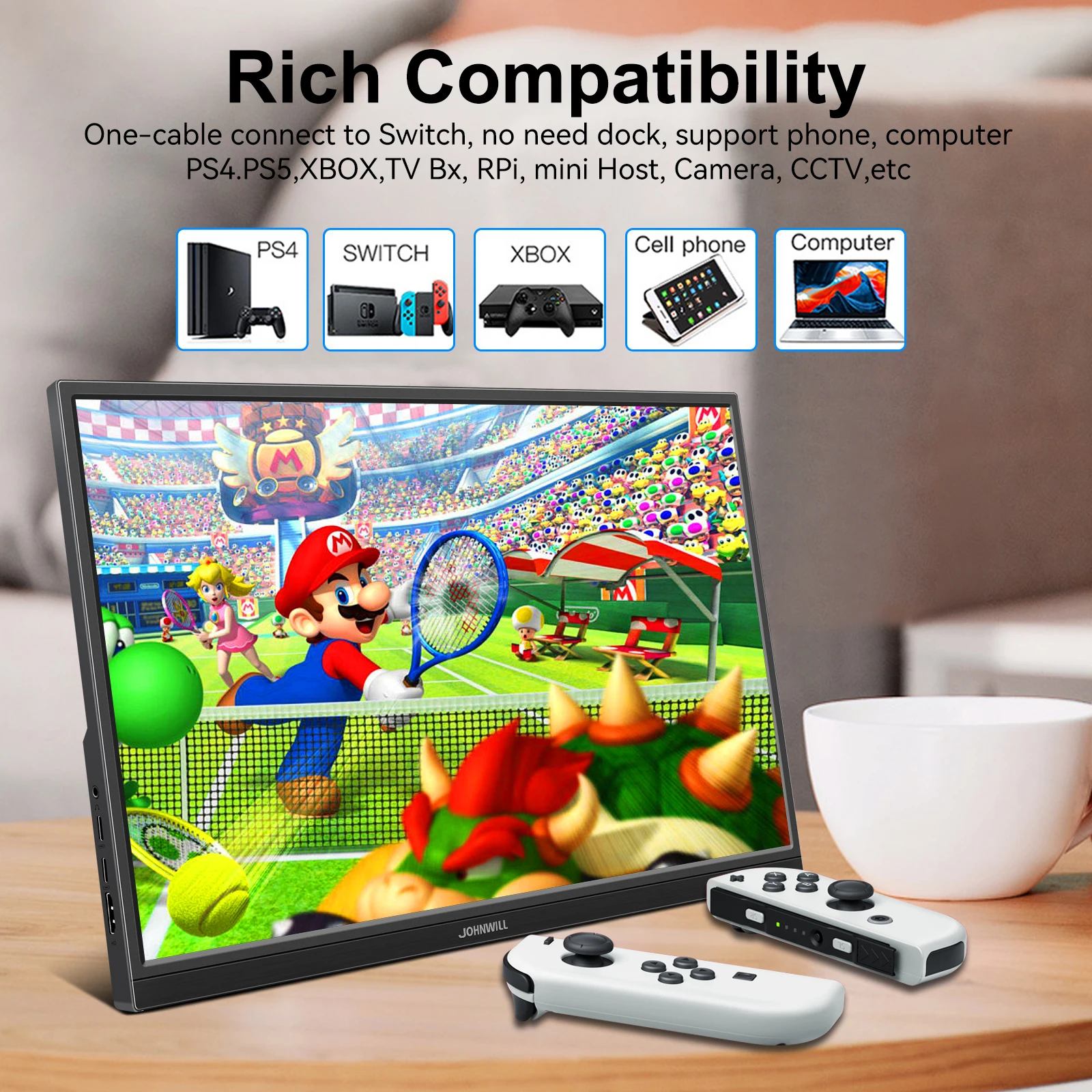 16 ġ IPS ޴ , 120HZ 16:10 PC , HDMI USB CŸ, PC ƮϿ  ĵ  Ŀ, PS4/ps5 Xbox