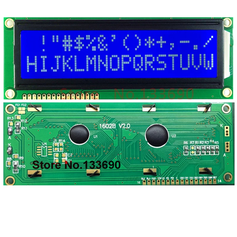 LCD Display Module 5V Larger LCD 1602 16x2 Largest Character Big Size FSTN Gray/Blue/Yellow Display 122*44mm HD44780 WH1602L1 AC162E LMB162GBY display module,lcd display module