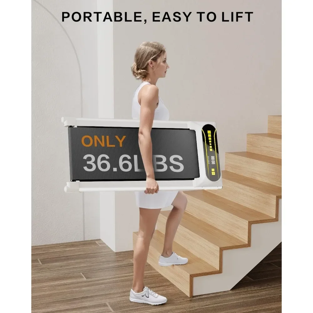 Electric Treadmill Portable Mini Walking Treadmills for Home/Office 2.25HP Walking Jogging Machine with 265 lbs Weight Capacity Remote Control