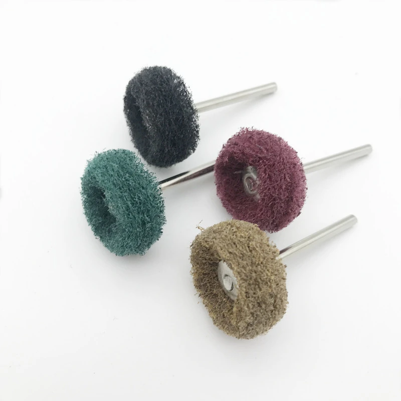 1" Wool Felt Grinding Sanding Head Abrasive Buffing Wheel 2.35/3mm Shank Cotton Thread Polishing