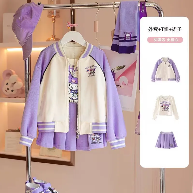 Set felpa e leggings stampati da bambina Converse - Moda