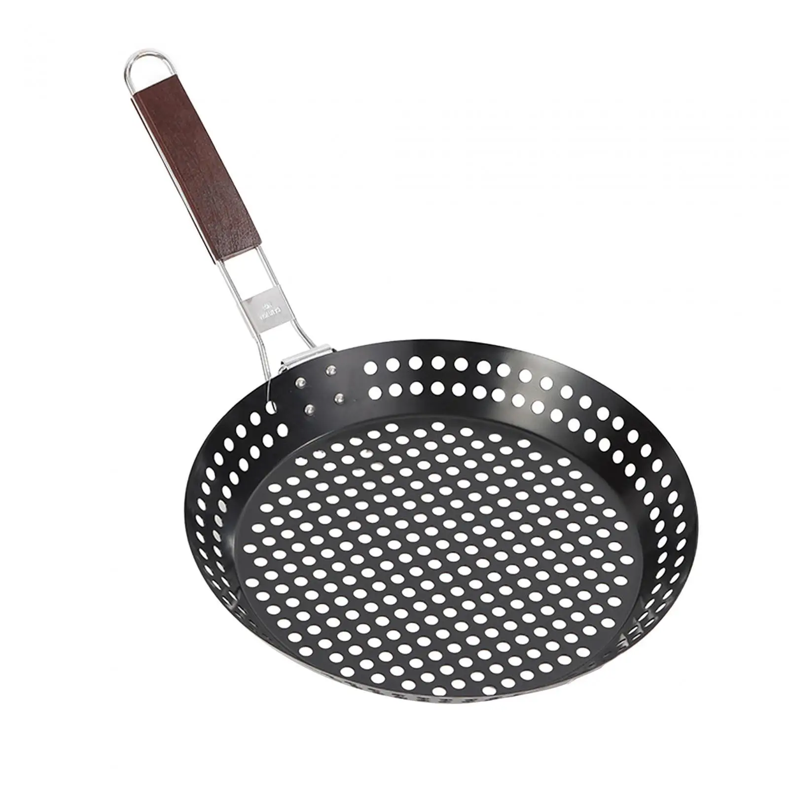 Grilling Skillet Durable Nonstick Coating Perforated Cooking Pan Frying Pan for Picnics Home Kitchen Utensils Camping Restaurant