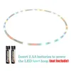 60/70/80/90cm Glow Sport Hoop Lose Weight Ring Hoop 7 Color Changing Yoga Circle Fitness Workout Equipment for Women Kids 4