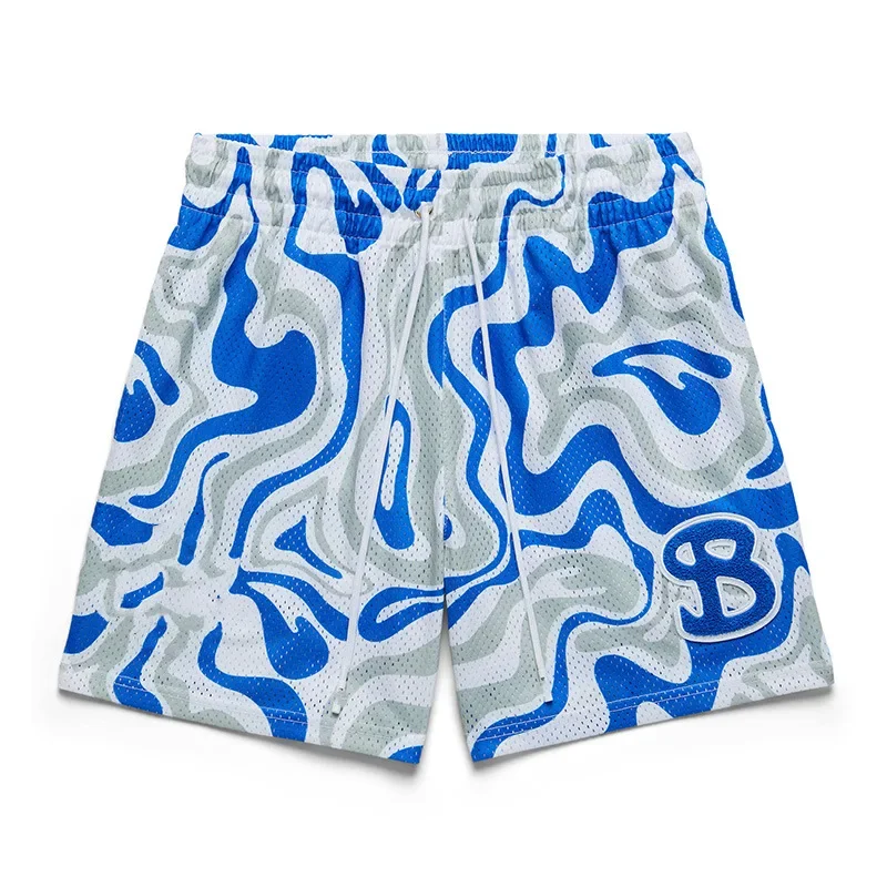 Sports Shorts Summer Basketball Mesh Breathable quick drying quarter Sports Shorts Men Sportswear