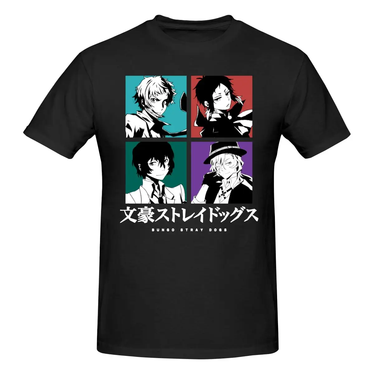

Bungou Stray Dogs T Shirt Cotton Crewneck Custom Short Sleeve T-shirt