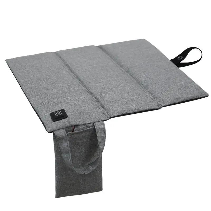 FoldingHeatedCushionCarHeatingCushionWithSidePocketsUSBHeated